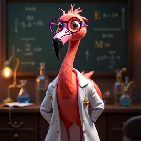 Daguerre the Flamingo