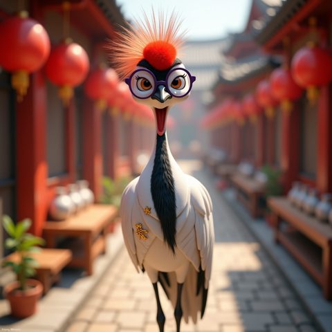 Minji the Crane