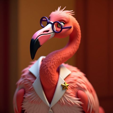 Nadia the Flamingo