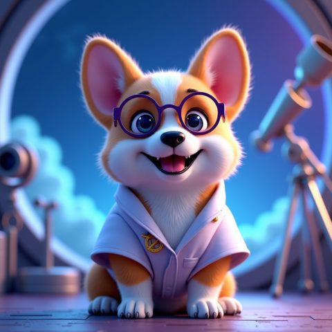 Infrared the Corgi