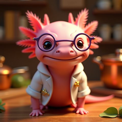 Gluten the Axolotl