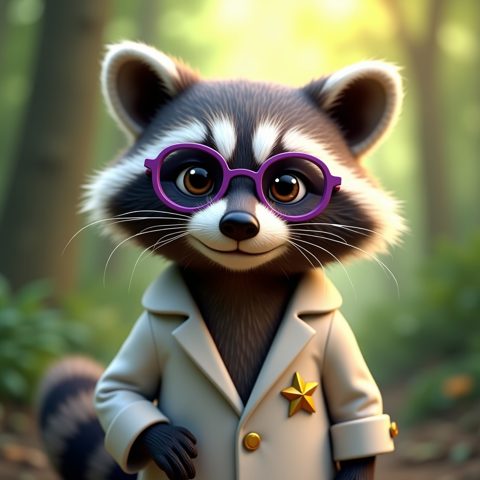 Curtain the Raccoon